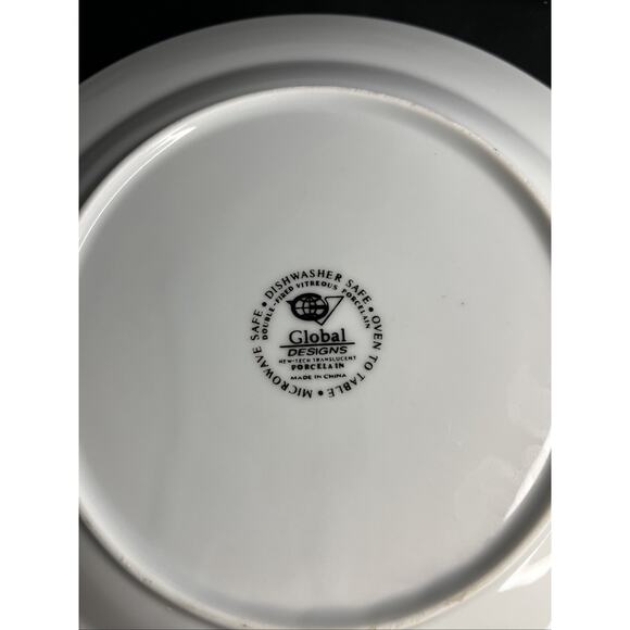 Global Design Porcelain Snowman Christmas Dinner Plate, Salad Plate, & Bowl Cute - Picture 5 of 7